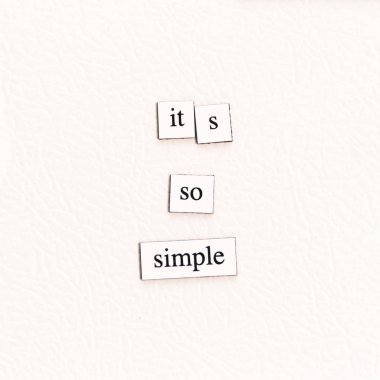 It's So Simple