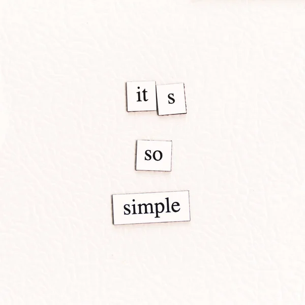 It's So Simple — Stok fotoğraf