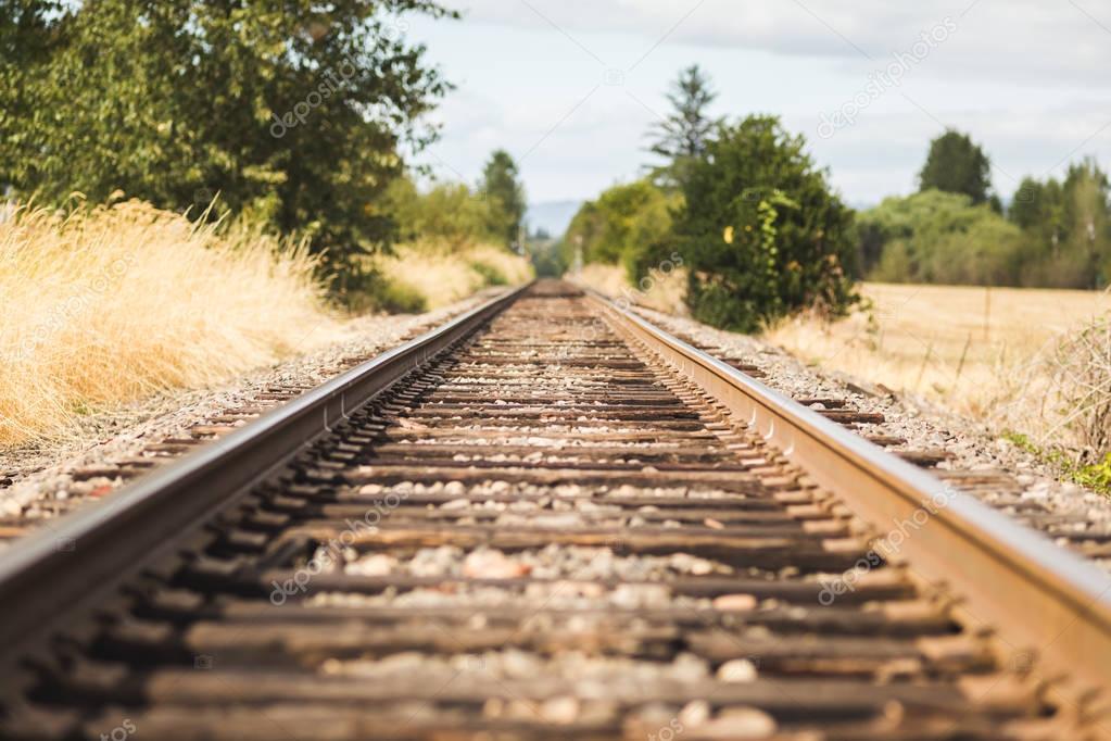 Tilt-Shift Train Tracks