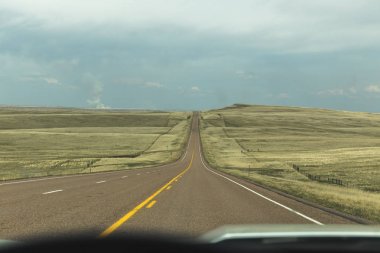 Uzak kırsal kesimde boş Otoban