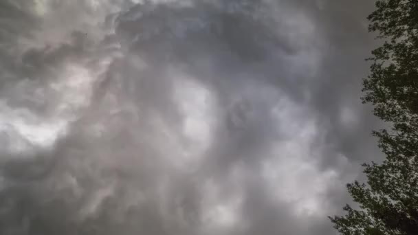 Timelapse грозових хмар накладні — стокове відео