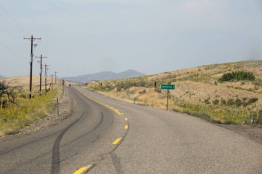 Huntington, Oregon yakınlarındaki yolu