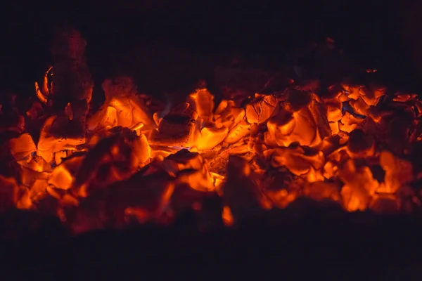 Burning Hot Embers — Stock Photo, Image