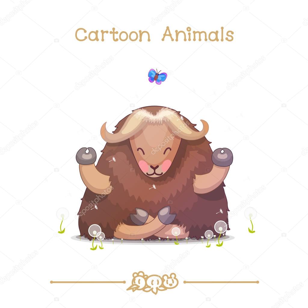  Toons series cartoon animals: tibetan yak