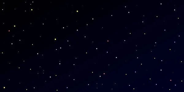 Blick auf den nächtlichen Sternenhimmel. 1 — Stockvektor