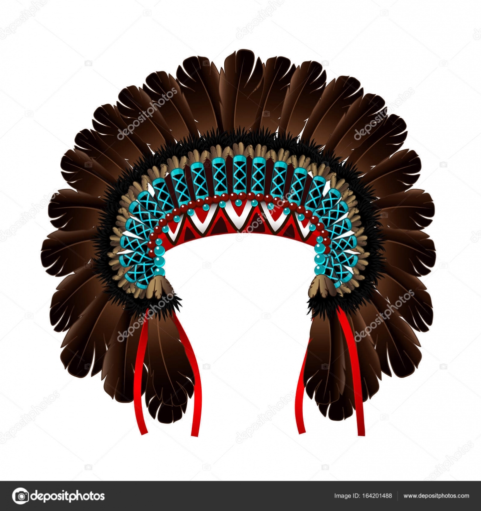 Turquoise Feathers Indian Inspired Boho Headdress Native American War Bonnet 
