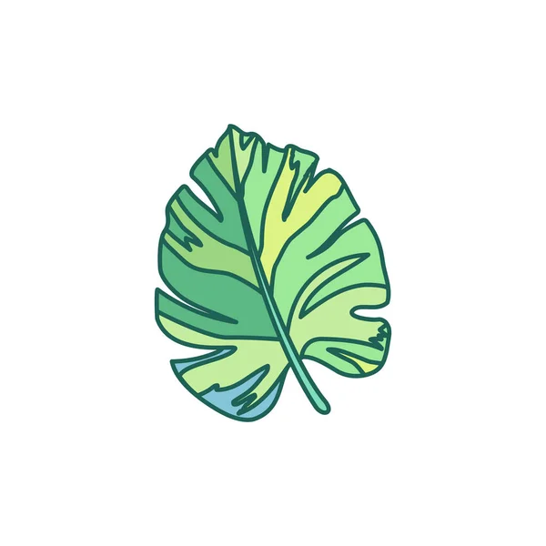 Vektor Kézzel Rajzolt Aranyos Növény Clip Art — Stock Vector