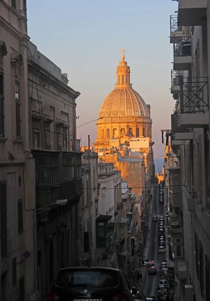 Mount Carmel Valletta, Malta, Our Lady akşam ışık