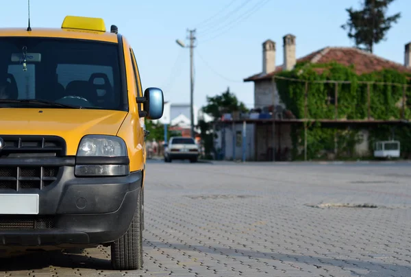 Taxi minibús primer plano — Foto de Stock