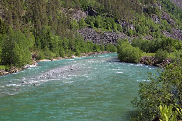 Řeka v Norsku — Stock fotografie