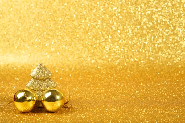 Decoración de Navidad dorada — Foto de Stock