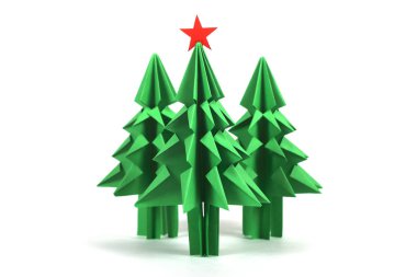 Origami Noel ağacı