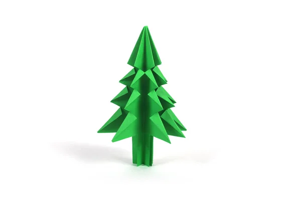 Origami Albero di Natale — Foto Stock