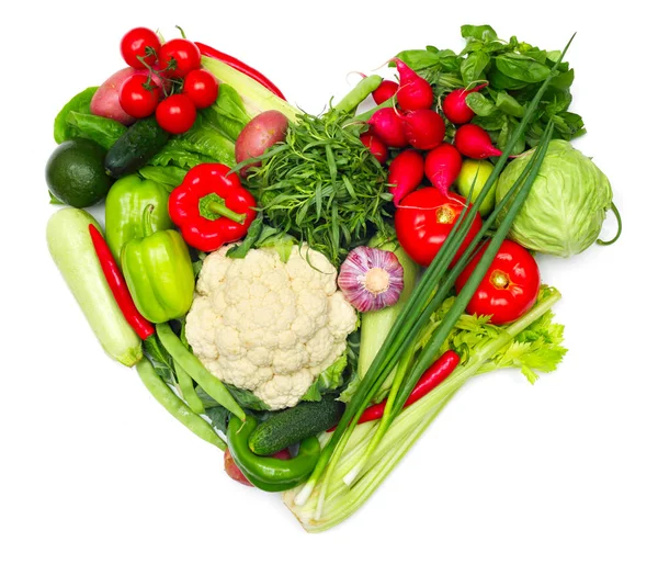 Love vegetables concept — Stock Photo, Image