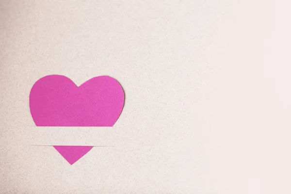 Pink paper heart — Stock Photo, Image