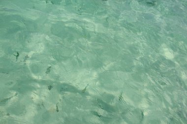 Berrak mavi okyanus su