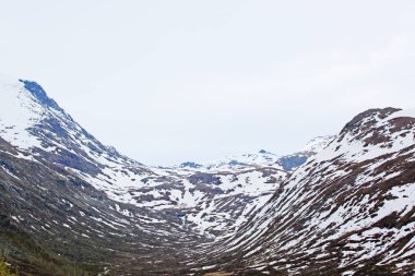 Bahar Norveç dağlar