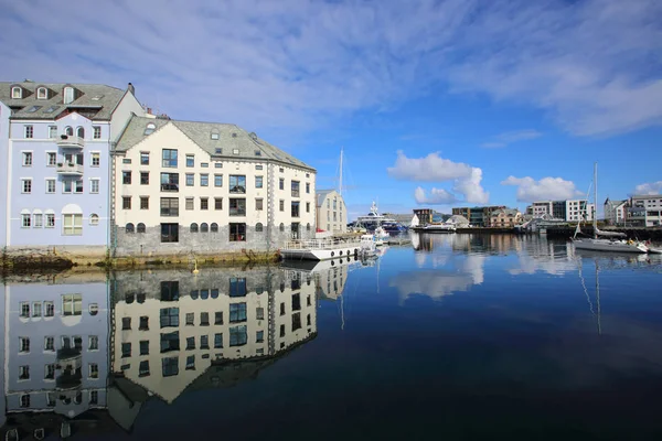 Norské město alesund — Stock fotografie