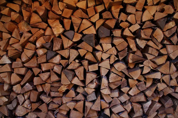 Stack of firewood — Stock Photo, Image