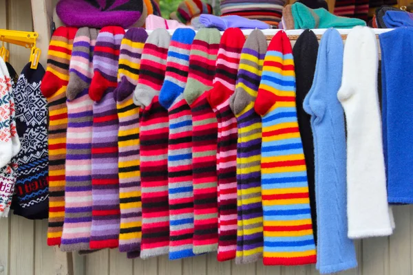 Bunch of woolen socks — Stock Photo, Image