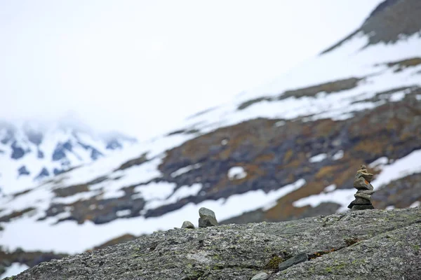 Mlžné hory v Norsku — Stock fotografie