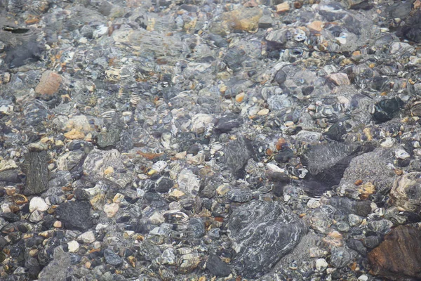 Piedras de guijarro en agua — Foto de Stock