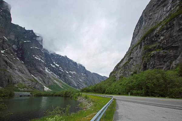 Die Trollmauer in Norwegen — Stockfoto