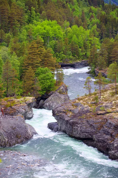 Rio Glacial, Noruega — Fotografia de Stock