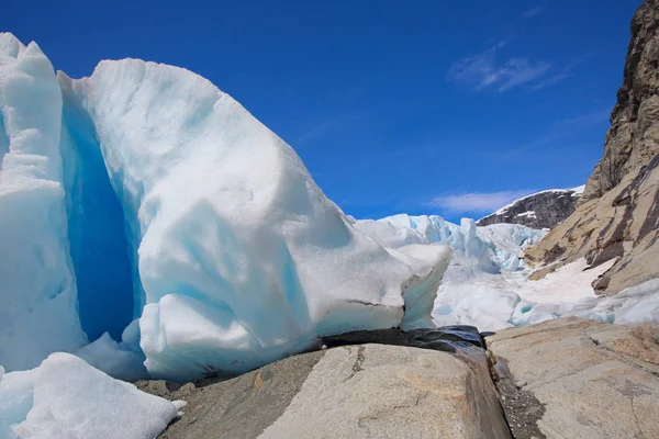 Norveç'te Nigardsbreen Buzulu — Stok fotoğraf