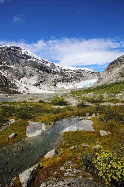 Norveç'te Nigardsbreen Buzulu — Stok fotoğraf
