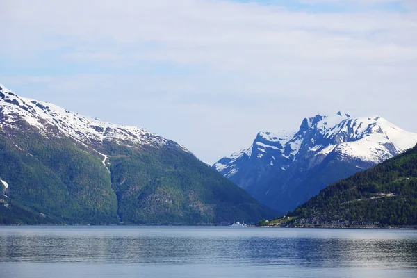 Pohled na Sognefjord, Norsko — Stock fotografie