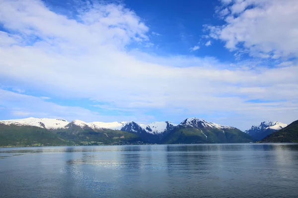 Manzaraya Sognefjord, Norveç — Stok fotoğraf