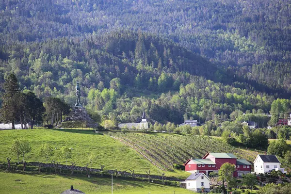 Widok na Vangsnes, Norwegia — Zdjęcie stockowe