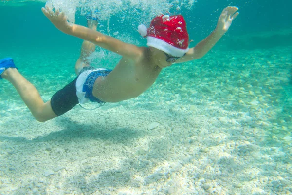 Boże Narodzenie wakacje na morzu — Zdjęcie stockowe