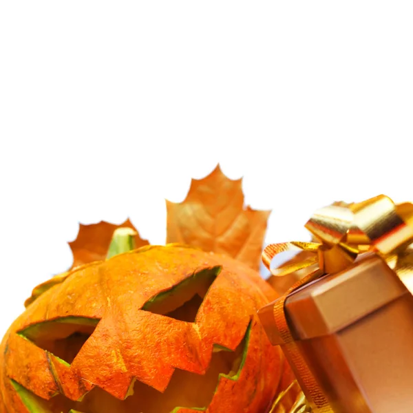 Halloween pumpkin on white — Stock Photo, Image