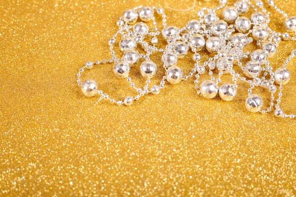 Perline di Natale decorative — Foto Stock