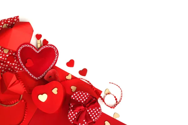 Mnoho valentine den srdce — Stock fotografie