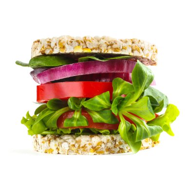 Vejetaryen sağlıklı burger kavramı