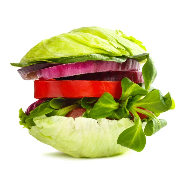 Conceito de hambúrguer saudável vegetariano — Fotografia de Stock