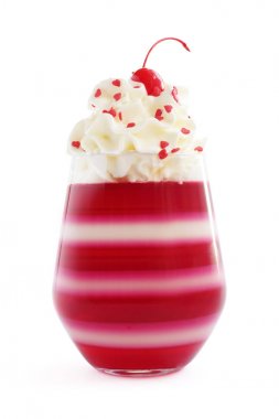 Jöleli tatlı krema ile