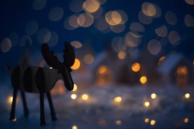 ahşap Noel reindeer