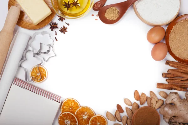 Bolinho de Natal fundo de cozinha — Fotografia de Stock