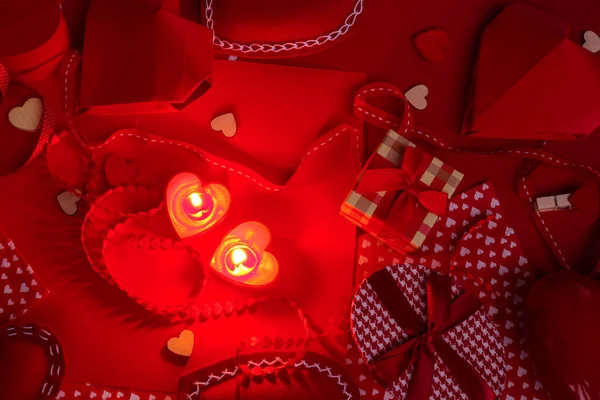 Birçok Sevgililer günü kalpleri — Stok fotoğraf