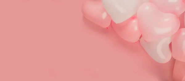 Walentynki balony serca — Zdjęcie stockowe