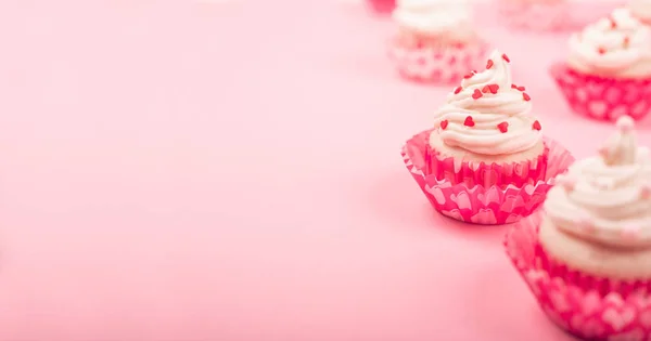 Valentinstag Liebe Cupcakes — Stockfoto