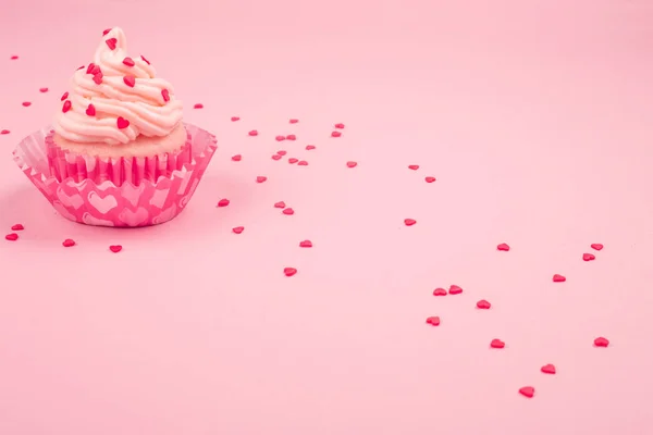 Valentine day love cupcake — Stock Photo, Image