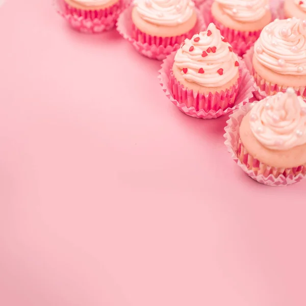 День Святого Валентина любви кексы — стоковое фото