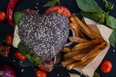 Hamburger şeklinde kalp