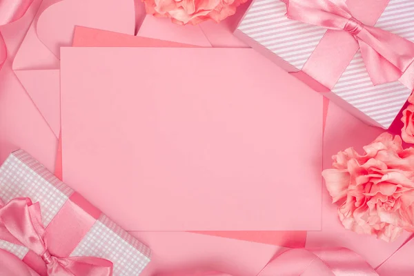 Día de San Valentín fondo rosa — Foto de Stock