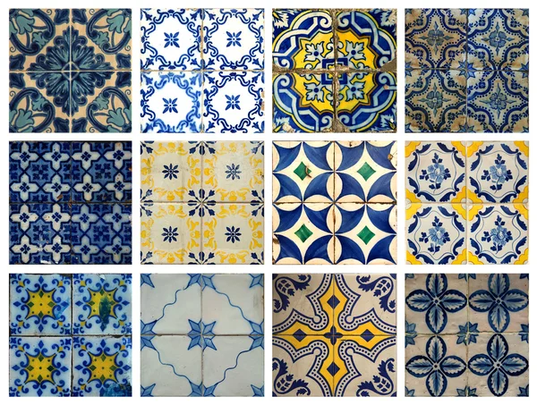 Mavi desen döşemelerini Portekiz kolaj